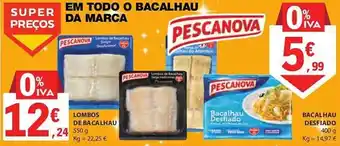 E.Leclerc LOMBOS DE BACALHAU 550g promoção