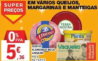 E.Leclerc QUEIJO FLAMENGO BOLA LIMIANO 600 g promoção