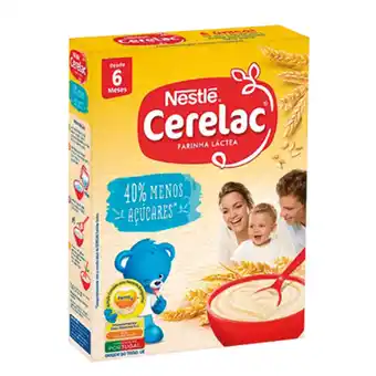 Continente Papa infantil farinha láctea com 40% menos açúcares +6m promoção