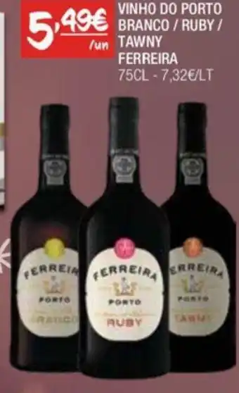 Spar VINHO DO PORTO BRANCO / RUBY/ TAWNY FERREIRA 75CL promoção