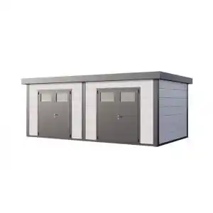 Abrigo de jardim metálico nh12 | branco | 642 x 358 | novo habitat