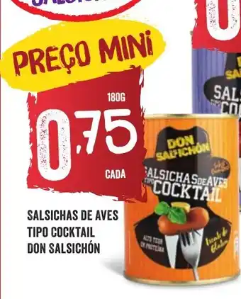 SALSICHAS DE AVES TIPO COCKTAIL DON SALSICHÓN