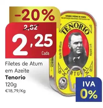 Minipreço Filetes de Atum em Azeite Tenorio 120g promoção