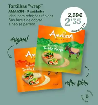 Tortilhas "wrap" Amaizin 6 unidades