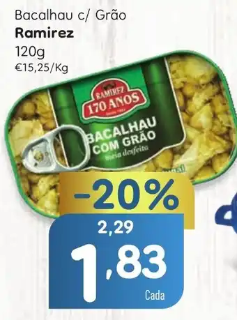 Minipreço Bacalhau c/ Grão Ramirez 120g promoção