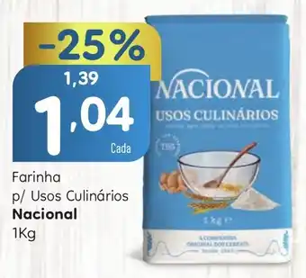 Minipreço Farinha p/ Usos Culinários Nacional 1Kg promoção