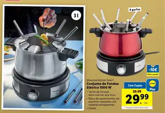 Lidl Silvercrest Kitchen Tools Conjunto de Fondue Elétrico 1500 W promoção