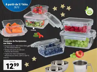 Lidl Ernesto Conjunto de Recipientes em Vidro promoção