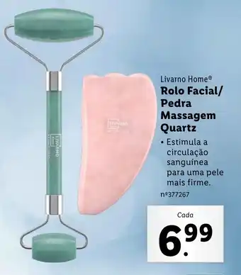 Lidl Livarno Home Rolo Facial/ Pedra Massagem Quartz promoção