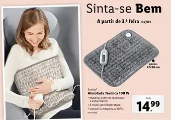 Lidl Sanitas Almofada Térmica 100 W promoção