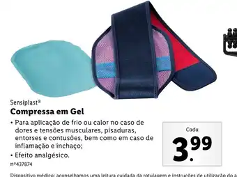 Lidl Sensiplast Compressa em Gel promoção