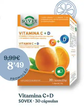 Vitamina C+D Sovex 30 cápsulas