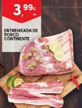 Continente Entremeada de Porco Continente promoção