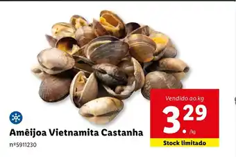 Lidl Amêijoa Vietnamita Castanha Vendido ao kg promoção