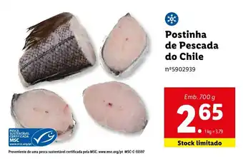 Lidl Postinha de Pescada do Chile Emb. 700 g promoção