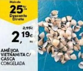 Continente Améijoa Vietnamita C/Casca promoção