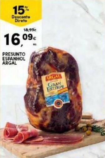 Continente Presunto Espanhol Argal promoção