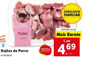 Lidl Rojões de Porco Vendido ao kg promoção