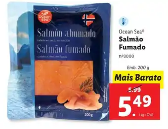 Lidl Ocean Sea Salmão Fumado Emb. 200 g promoção