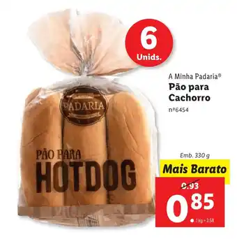 Lidl A Minha Padaria Pão para Cachorro Emb. 330 g promoção