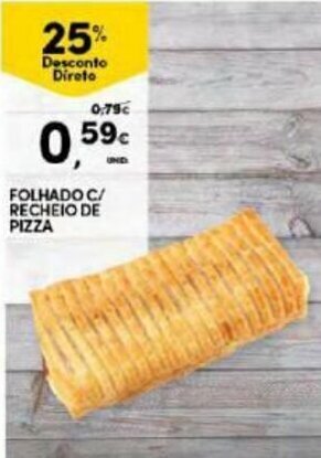 Continente Folhado C/ Recheio de Pizza promoção