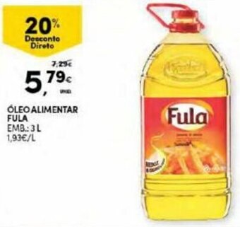 Continente Óleo Alimentar Fula 3L promoção