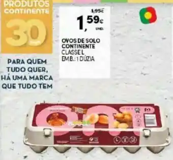 Continente Ovos de Solo Continente Classe L promoção