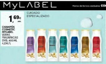 Continente Champôs Cosmetic Mylabel 400ml promoção