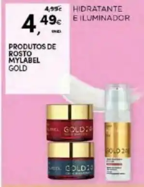 Continente Hidratante E Iluminador Produtos de Rosto Mylabel GOld promoção