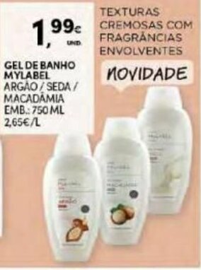 Continente Gel de Banho Mylabel 750ml promoção