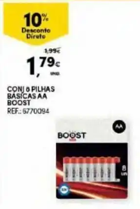 Conj. 8 Pilhas Basicas AA Boost