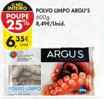 Pingo Doce Polvo Limpo Argu's 600g promoção