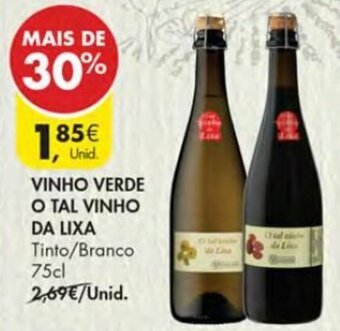Pingo Doce Vinho Verde o Tal Vinho da Lixa 75cl promoção