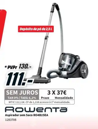 MediaMarkt Rowenta Aspirador sem Saco RO4B25EA 1283708 promoção