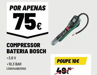 Brico Depôt COMPRESSOR BATERIA BOSCH promoção