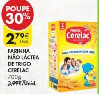 Pingo Doce Farinha Não Láctea de Trigo Cerelac 700g promoção