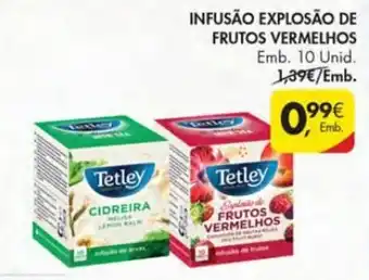 Pingo Doce Tetly Infusão Explosão de Frutos Vermelhos 10 Unid promoção