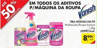 Pingo Doce Vanish Tira Nódoas em Pó 1,2kg promoção