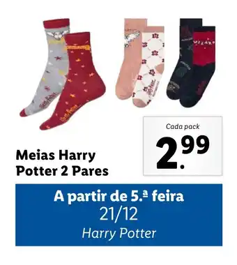Lidl Meias Harry Potter 2 Pares promoção