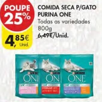 Pingo Doce Comida Seca P/Gato Purina One 800g promoção