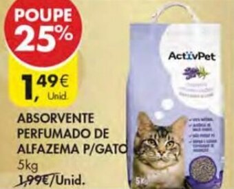 Pingo Doce Absorvente Perfumado de Alfazema P/Gato 5kg promoção