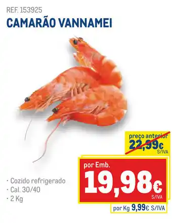 Makro CAMARÃO VANNAMEI promoção