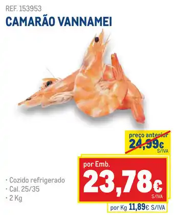 Makro CAMARÃO VANNAMEI promoção