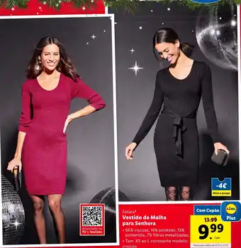 Lidl Esmara Vestido de Malha para Senhora promoção