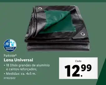 Lidl Parkside Lona Universal promoção
