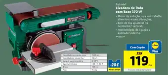 Lidl Parkside Lixadora de Rolo com Base 370 W promoção