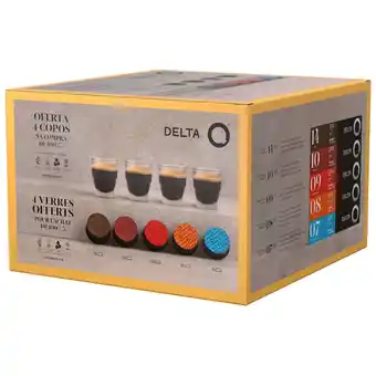 Continente Cápsulas de café pack int 7, 8, 9, 10 e 14 com oferta 4 copos promoção