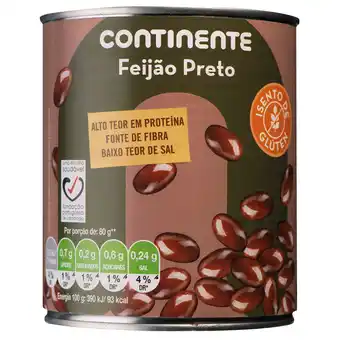 Continente Feijão preto cozido promoção