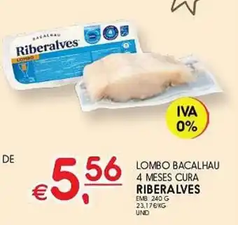 Meu Super LOMBO BACALHAU 4 MESES CURA RIBERALVES EMB 240 G promoção