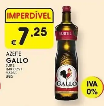 Meu Super AZEITE GALLO EMB: 0.75 L promoção